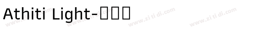 Athiti Light字体转换